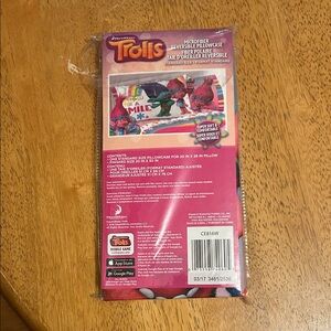 DreamWorks Trolls Microfiber Pillowcase - Pink and Purple